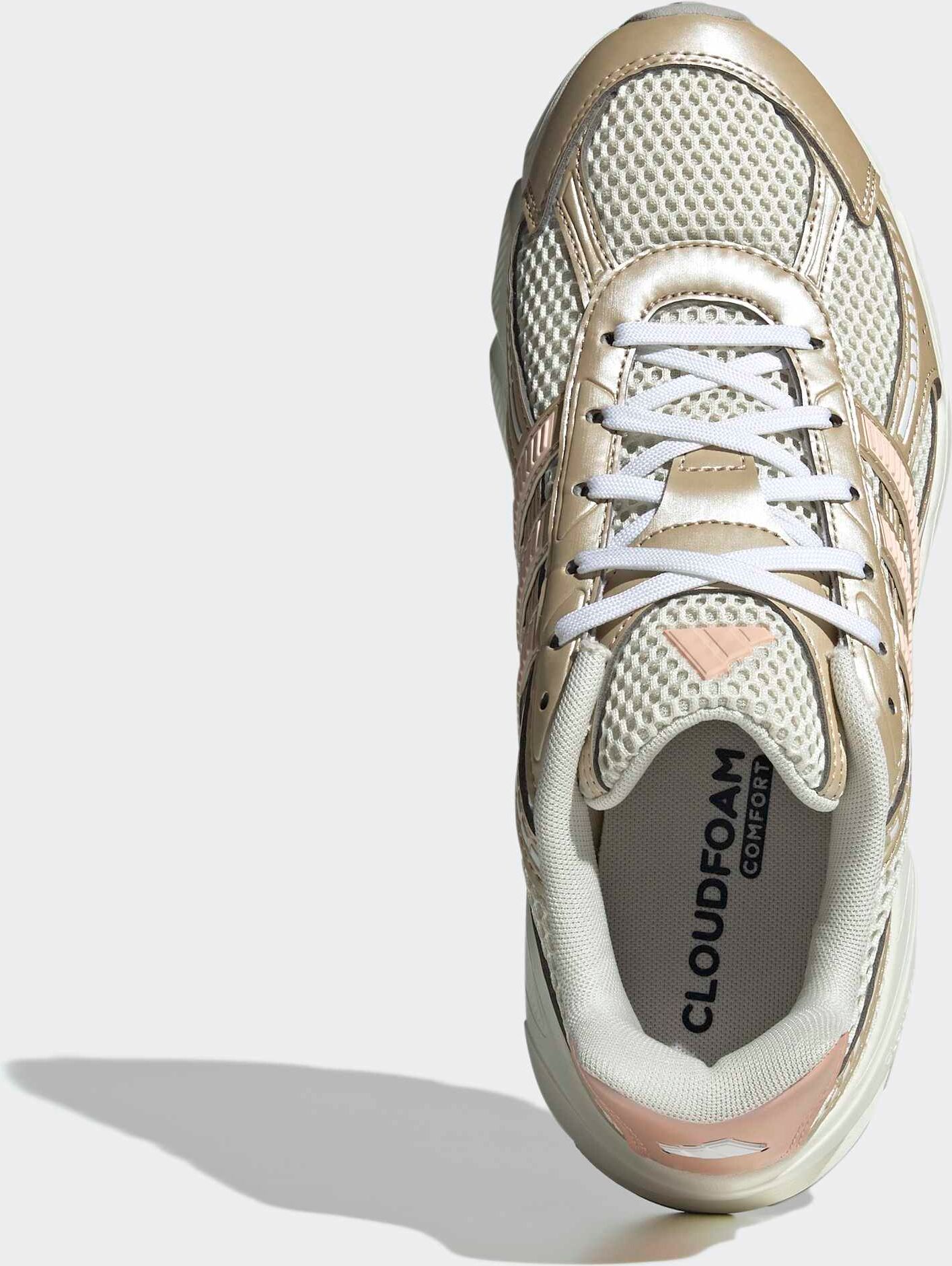 Sneaker ADIDAS SPORTSWEAR "TECHNOCHAOS 2000", Damen, Gr. 40, beige (cream weiß, cream weiß, sanftes weiß), Synthetik, Textil, Schuhe Sneaker, inspiriert vom Design des adistar control cream weiß, cream weiß, sanftes weiß 40