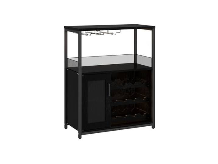 AffinityFurn Weinschrank, 3 Ebenen, Möbel für Bar, Wohnzimmer, mit abnehmbarem Weinregal und Stauraum, Sideboard, Küche, mit Kippschutz für Wohnzimmer, Esszimmer, Küche, Bar