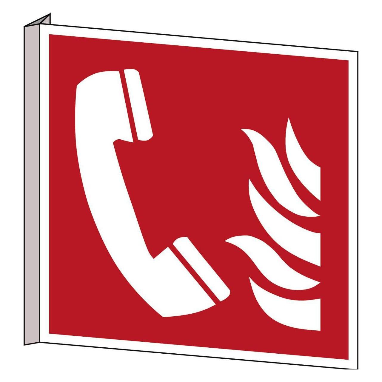 Brady ISO Safety Sign - Fire (PIC F006-203X203-BIPVC-CRD/1)
