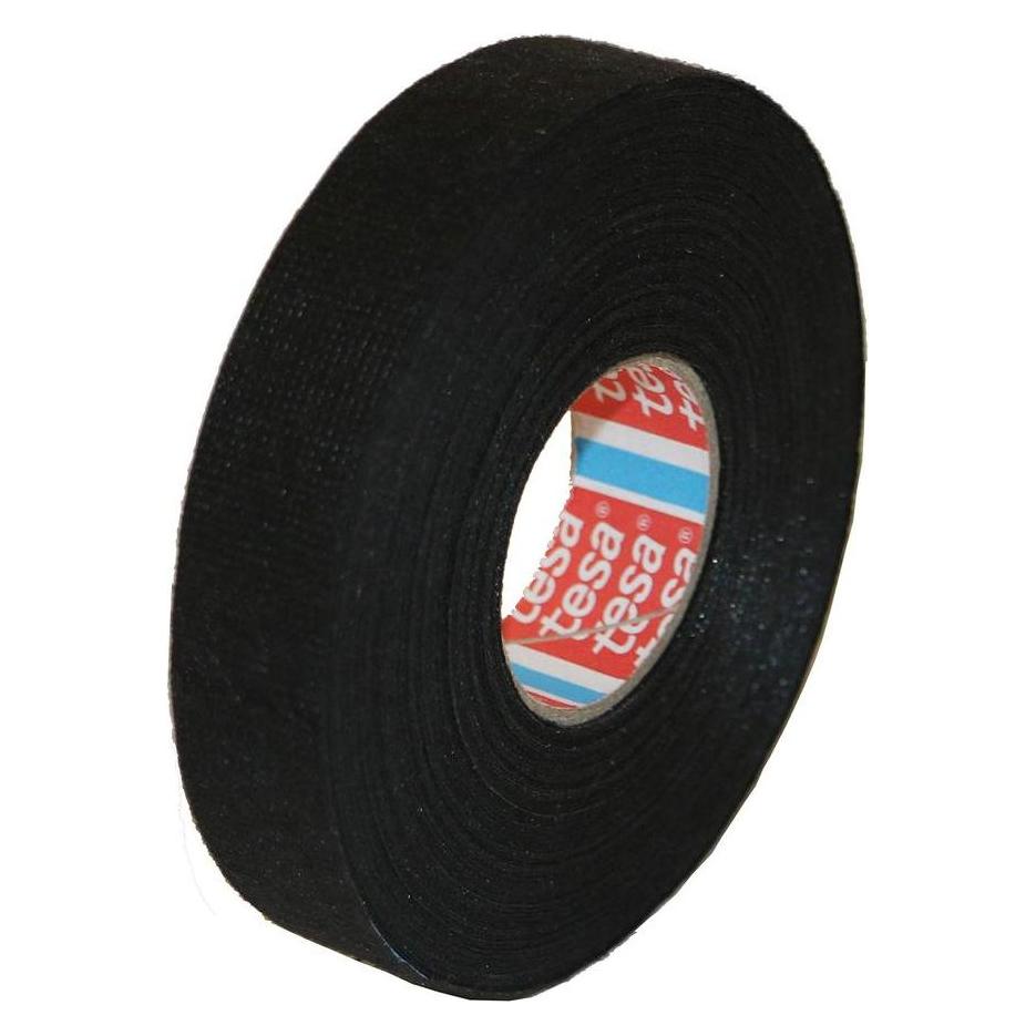tesa Insulating tape Velour Tape, black, 19 mm x 15 m (19 mm) (51608-00003-00)