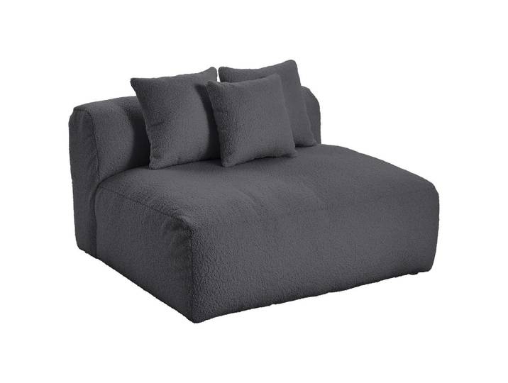 Modul Sofa Bloom 2er-Sofa B: 120 cm Dunkelgrau