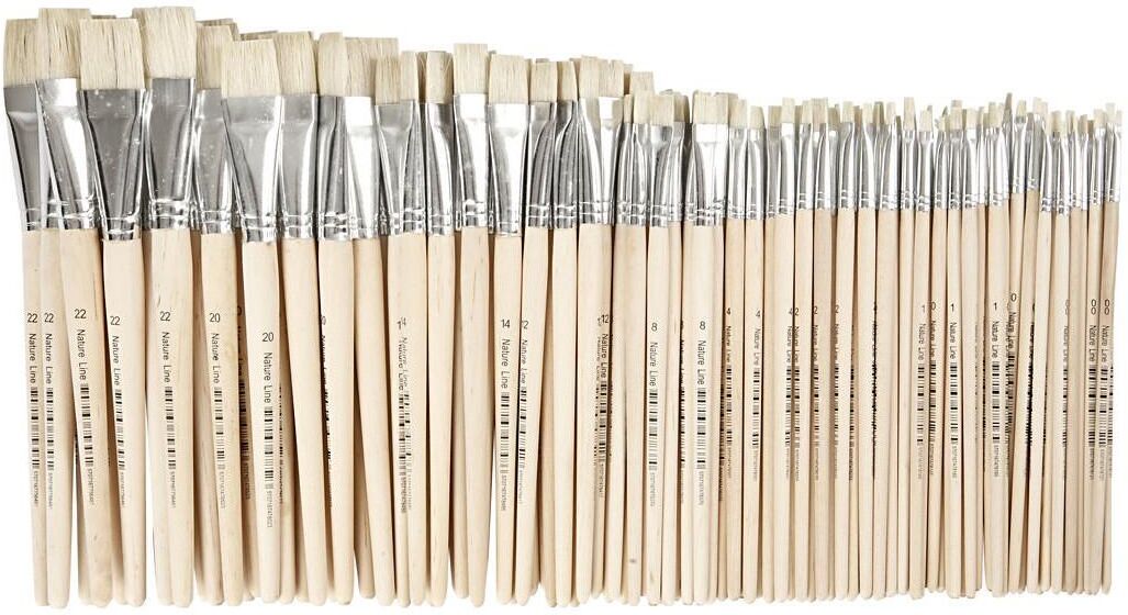 Malpinsel CREATIV COMPANY "Borstenpinsel 120 S", braun, Holz, Pinsel, Malpinsel braun Einheitsgröße