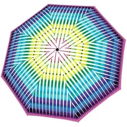 Modern.Art Automatischer Regenschirm, gestreift, mehrfarbig