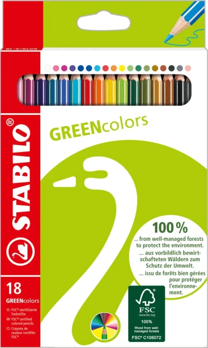 STABILO GREENcolors Packung 18 Stück