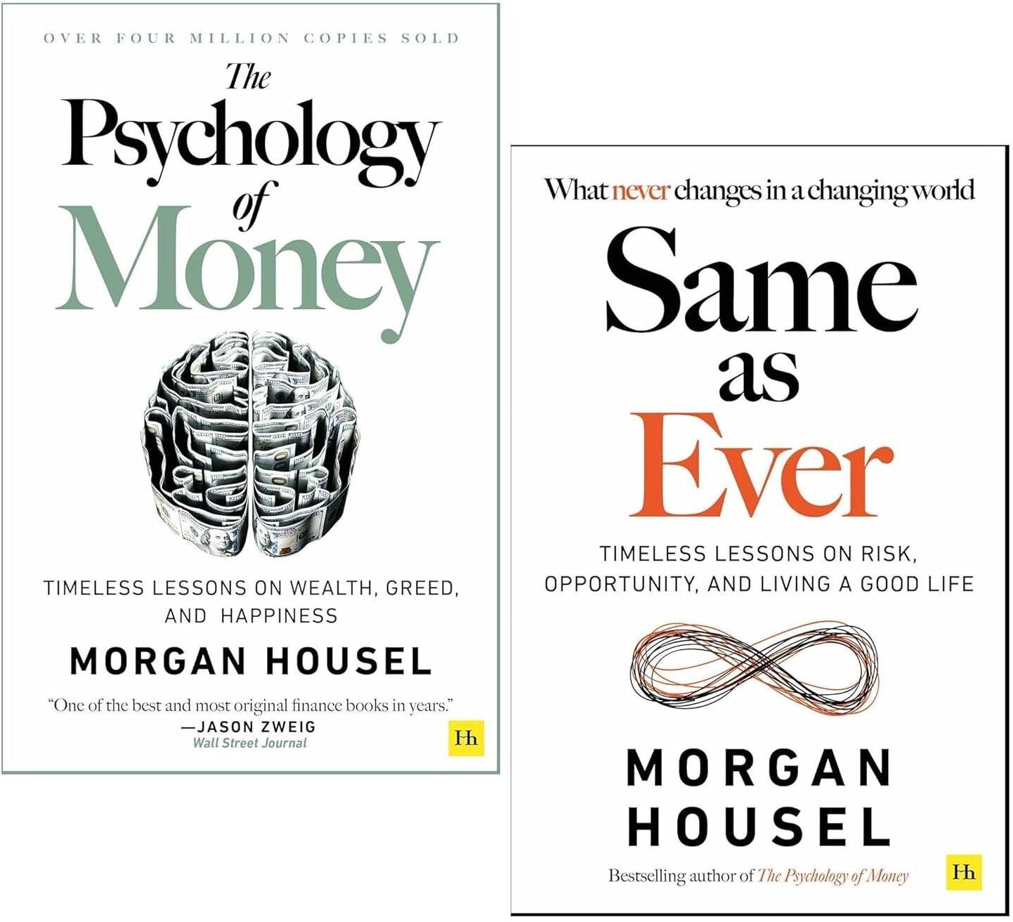 Harriman House Same as Ever & The Psychology Of Money 2 Books Collection Set by Morgan Housel