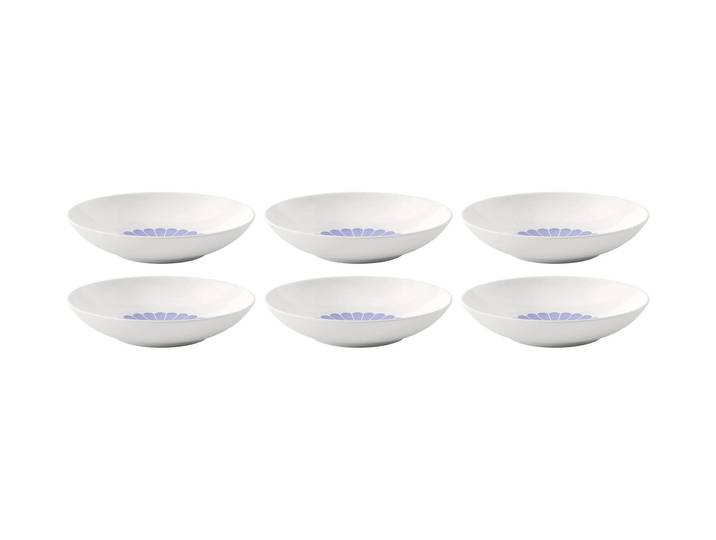 Schale VILLEROY & BOCH Fleur 6 Stück , blau, Porzellan, Schüsseln, Schale