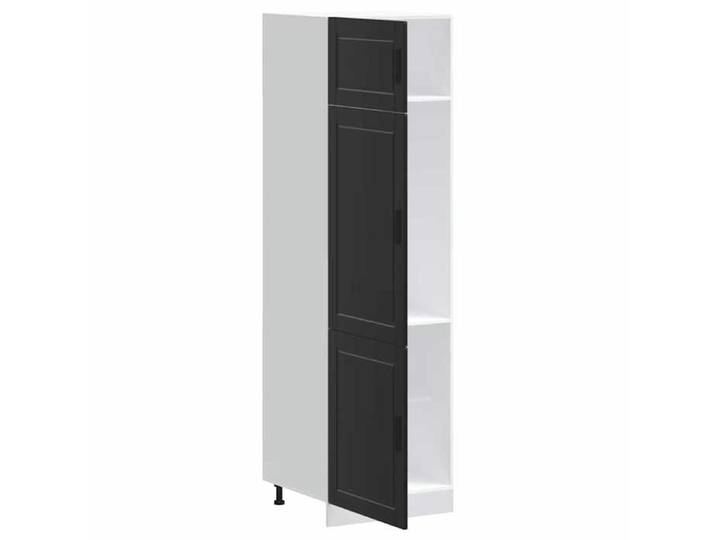 Caisson de cuisine Noir - LEMON® Armoire de cuisine - Armoire à vitrine - Porto noir - Bois d'ingénierie 851 - Soldes