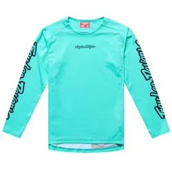 Troy Lee Designs Youth Sprint Pro Kindertrikot Langarm Mono Real Teal Gr. M