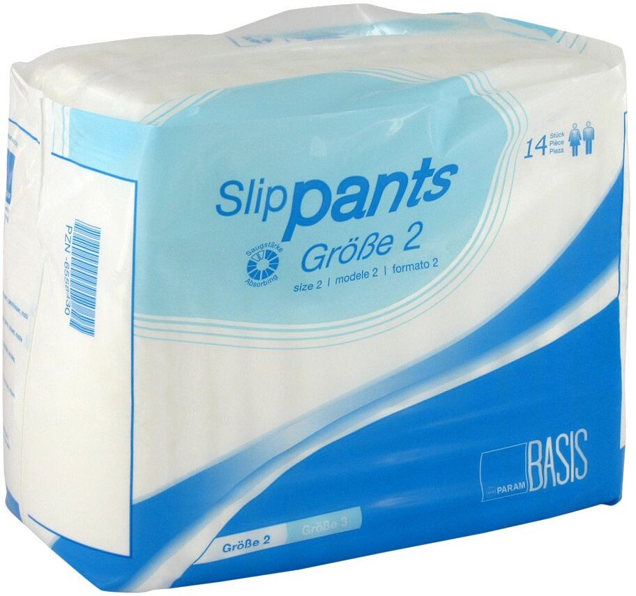 Param Slip Pants Basis Größe 2 14stk