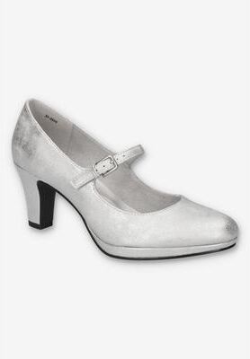 Women's Zest Pump by Easy Street in Silver (Size 11 M)