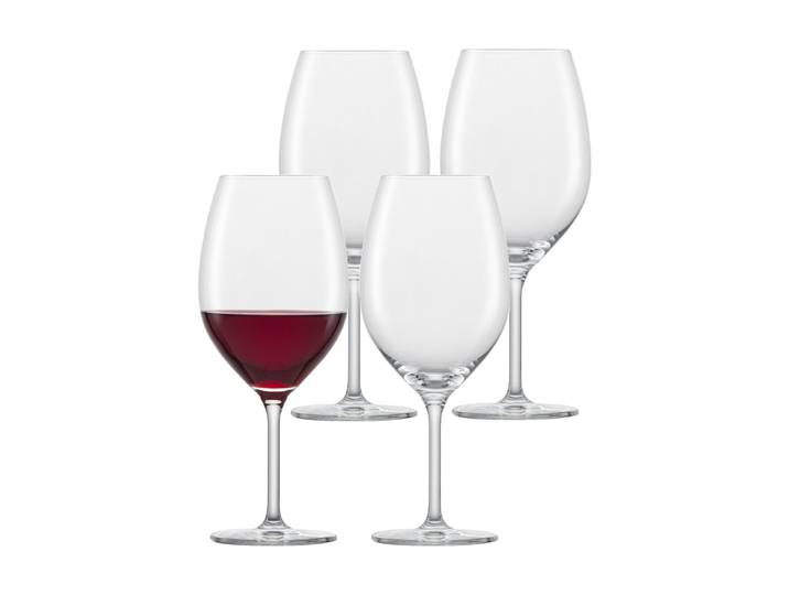 Rotweinglas SCHOTT-ZWIESEL Bordeaux Rotweinglas For you 600 ml 4er Set transparent , bunt (transparent), B:9,3cm H:22,3cm Ø:9,3cm, Glas, Trinkgefäße, Rotweinglas, Spülmaschinengeeignet