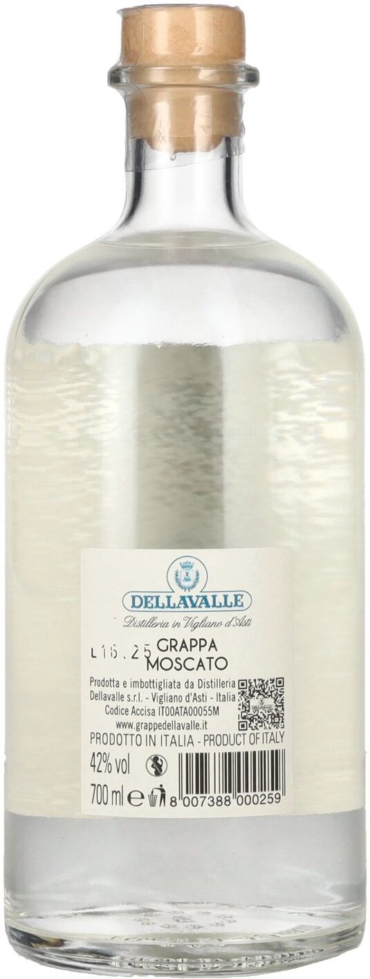 Dellavalle GRAPPA MOSCATO 42% Vol. 0,7l