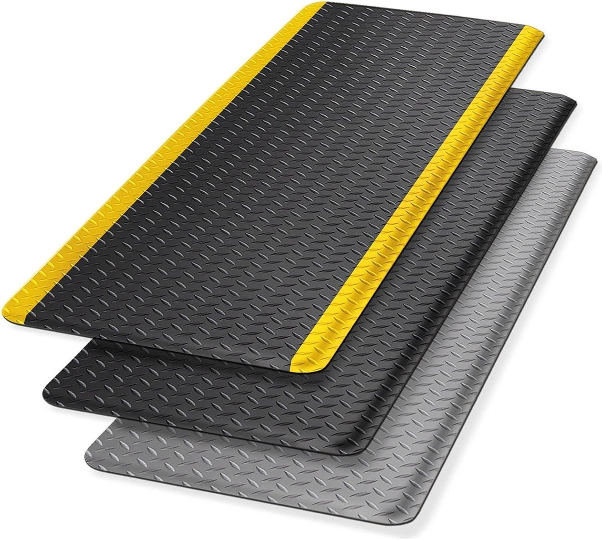 Anti-vermoeidheidsmat Werkplekmat Comfort Zwart B/D: 90 x 60 cm