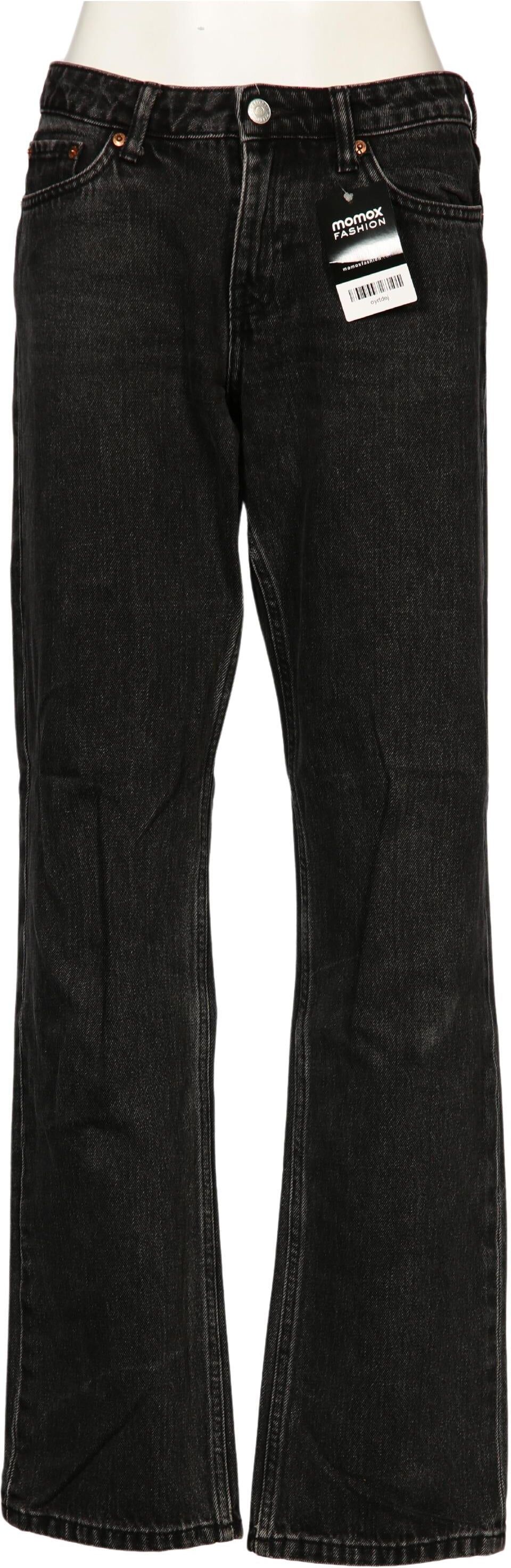 Weekday Damen Jeans, Schwarz, Gr. W27, Baumwolle - Second Hand