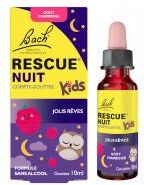 Rescue Nuit Bach Kids Compte-Gouttes à la Framboise 10 ML - Flacon compte goutte 10 ml