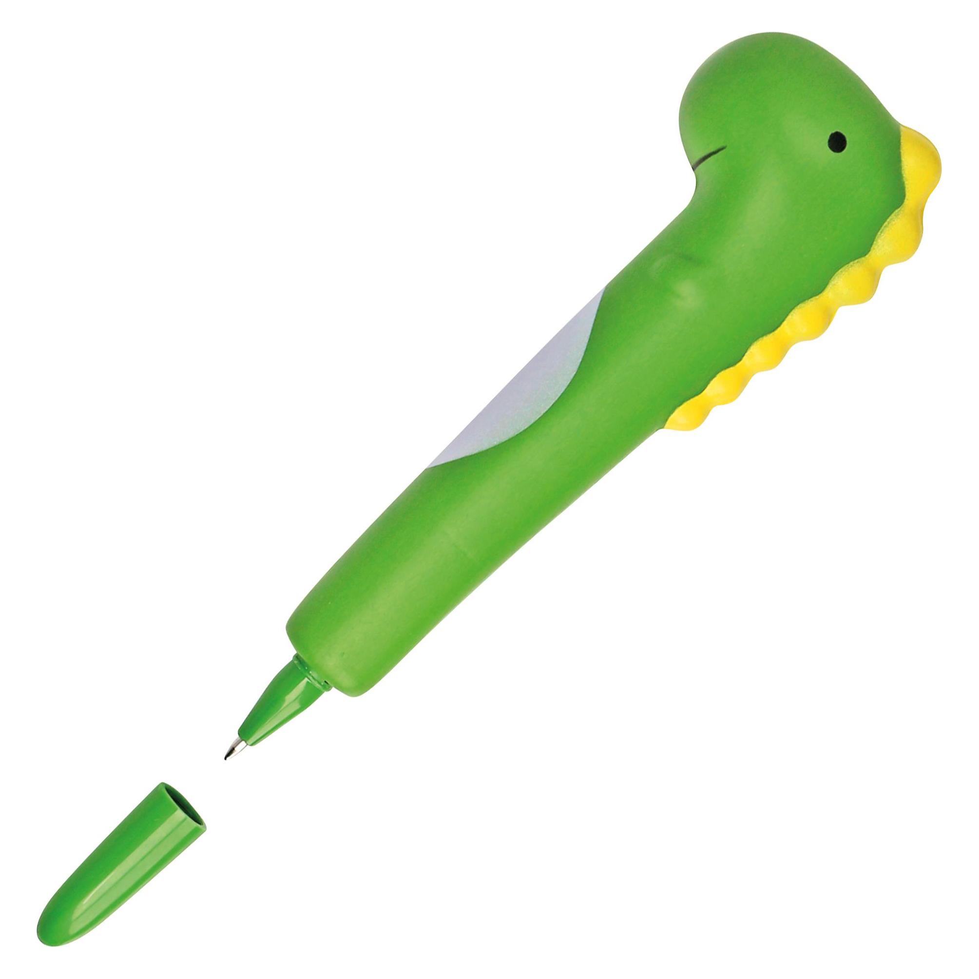 Online Kugelschreiber Anti Stress Pen Dinosaurier M dunkelgrün (3x) (21608/3D)