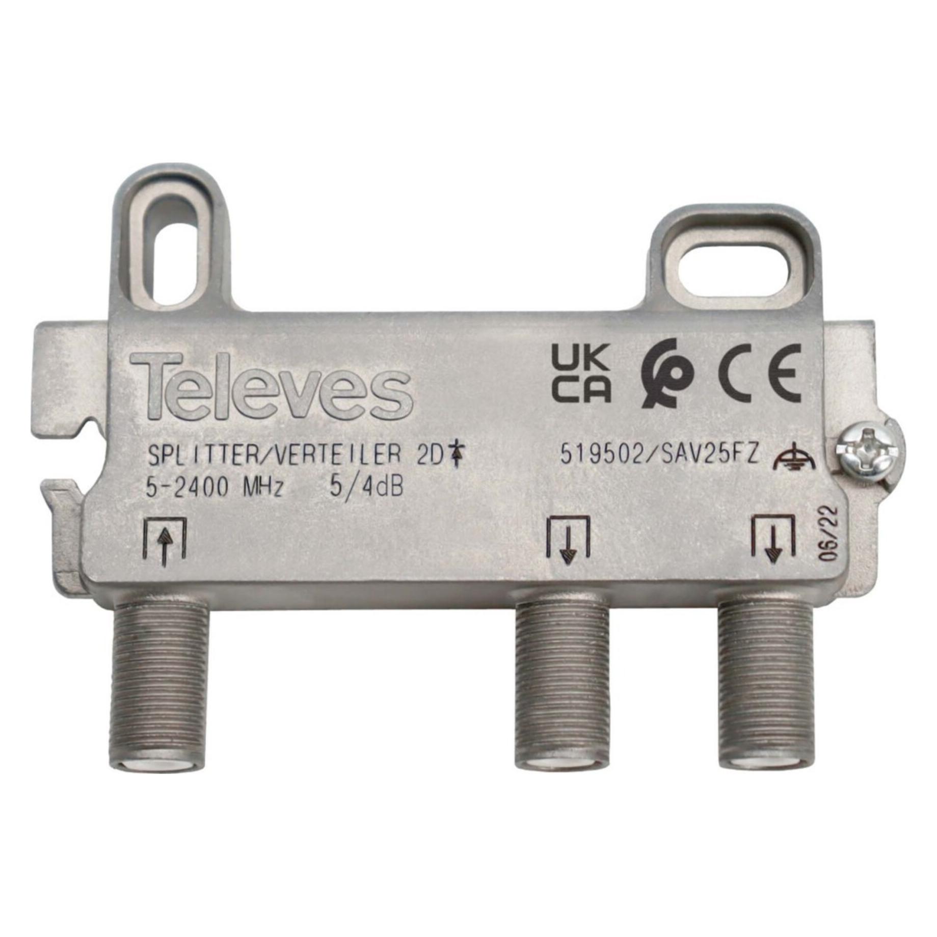 Televes SAV 25FZ Verteiler 2-fach SAT (Sonstige) (519502)