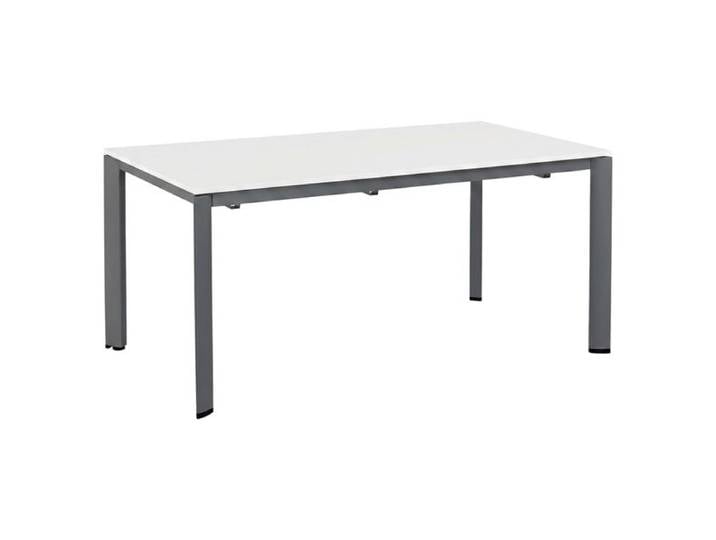 Kettler Edge Gartentisch 160x95cm Aluminium/Kettalux-Plus Weiß Dunkelgrau
