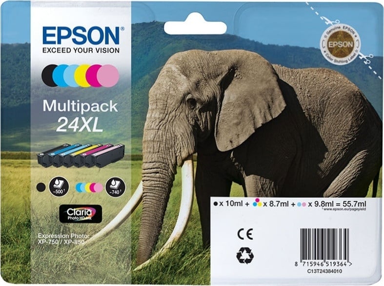 Epson 24XL multipack printerpatronen
