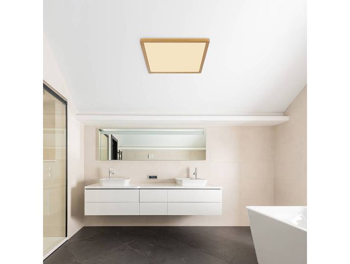 Applique murale LED Sapana 42cm Blanc/Laiton Matériau : Matière plastique Type de matière synthétique : Verre acrylique LED non-remplaçables