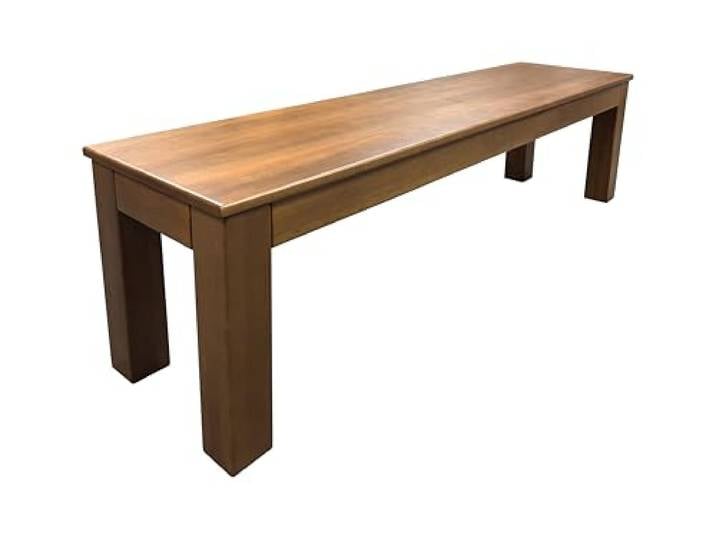 Krok Wood Sitzbank aus Massivholz in Buche, Farbe Dunkle Eiche (Bonn 140x35x45 cm)