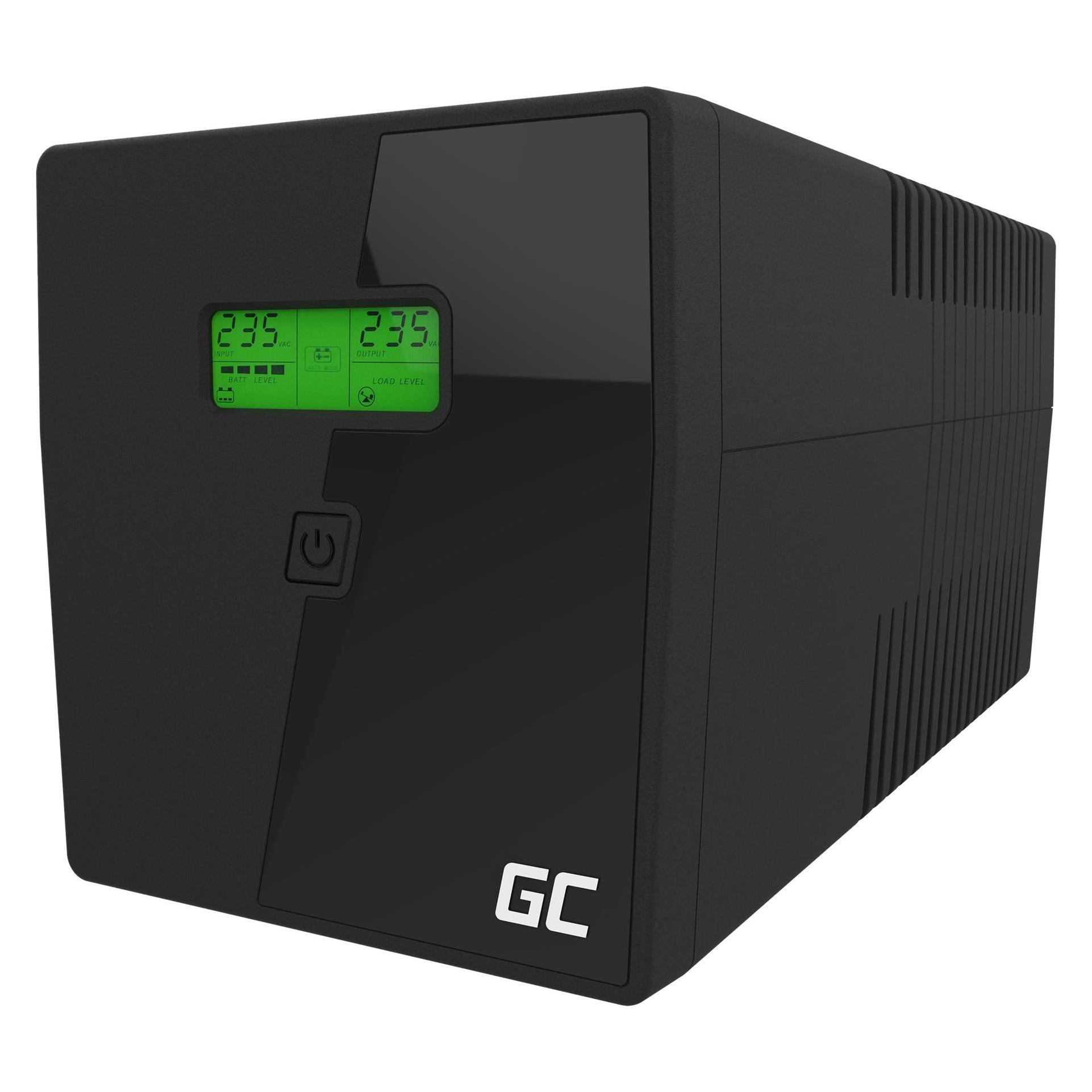GreenCell Cell UPS03 Unterbrechungsfreie Stromversorgung (USV) Line-Interaktiv 1999 VA 4 AC-Ausgänge (1999 VA, 600 W, Line-Interaktiv USV) (UPS03)