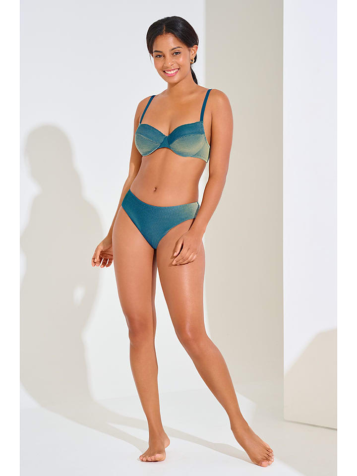 Lisca Bikini-Oberteil in Petrol - 38E-Cup