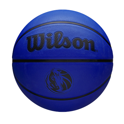 Basketball WILSON "NBA TEAM TRIBUTE SOLID BSKT DALLAS" Gr. 5, blau, Bälle, 5, Gummi, für Erwachsene, mit griffiger Haptik, aus Gummi, robust