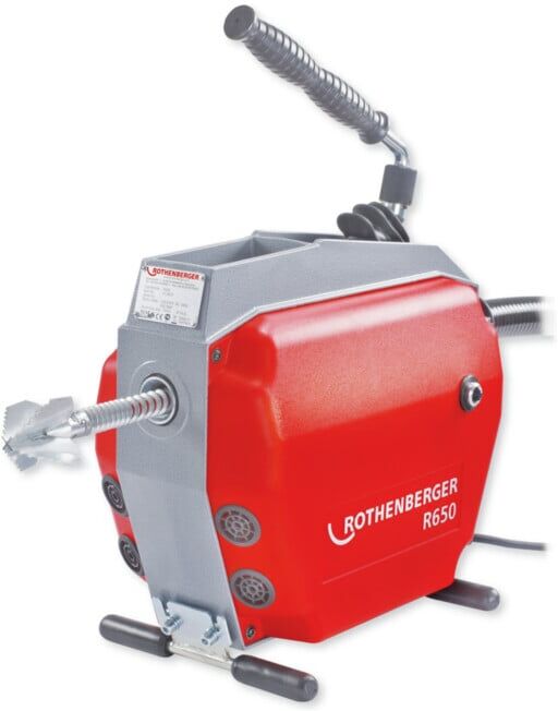 Machine Rothenberger pour le nettoyage des tuyaux R650 avec tuyau de guidage (72688)