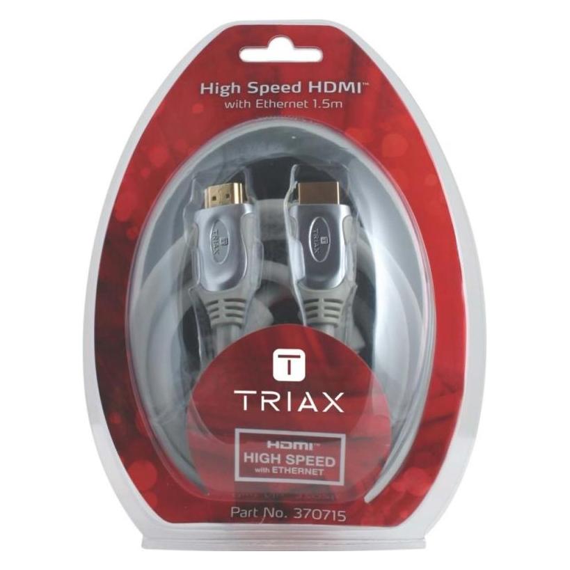 Triax HDMI1,5M Hochgeschw.HDMI-Kabel mit Ethernet (1.50 m) (370715)