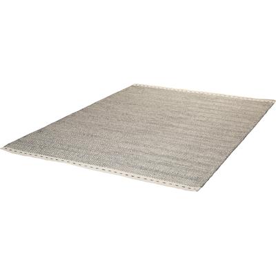Wollteppich OBSESSION "My Jaipur 333", silber (silberfarben), B:160cm H:14mm L:230cm, Wolle, Teppiche, Handweb Teppich, reine Wolle, handgewebt