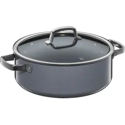 WMF Bratentopf mit Glasdeckel 280 mm / 6,00 metallisch-schimmernden Oberflächen