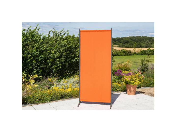 Gardenson Sichtschutz, Silberfarben, Terracotta, Metall, 80x188x50 cm, Sonnenschutz, Sichtschutz
