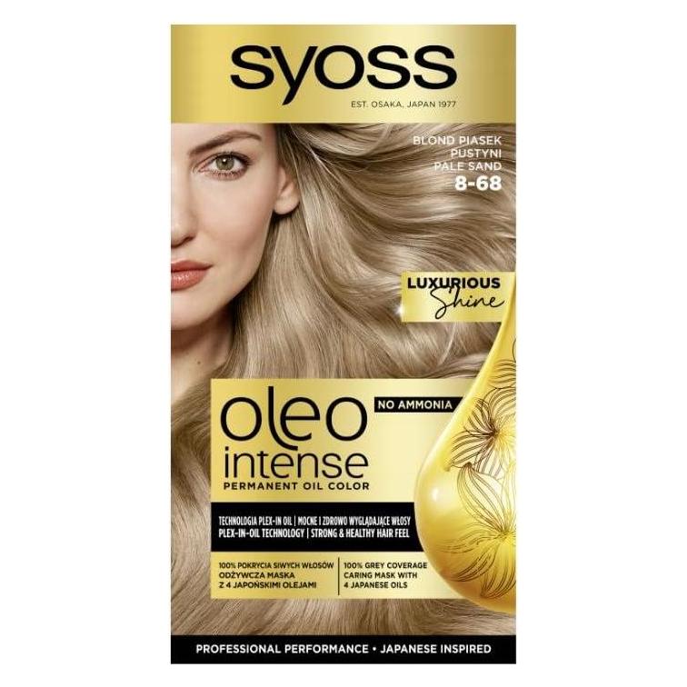 Syoss Oleo Intense Permanent Coloring Hair Dye With Oils 8-68ond Desert Sand (8-68ond Desert Sand) (9000101705720)