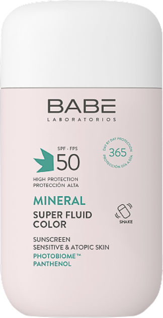Babé Super Fluid Mineral com Cor FPS50 50ml