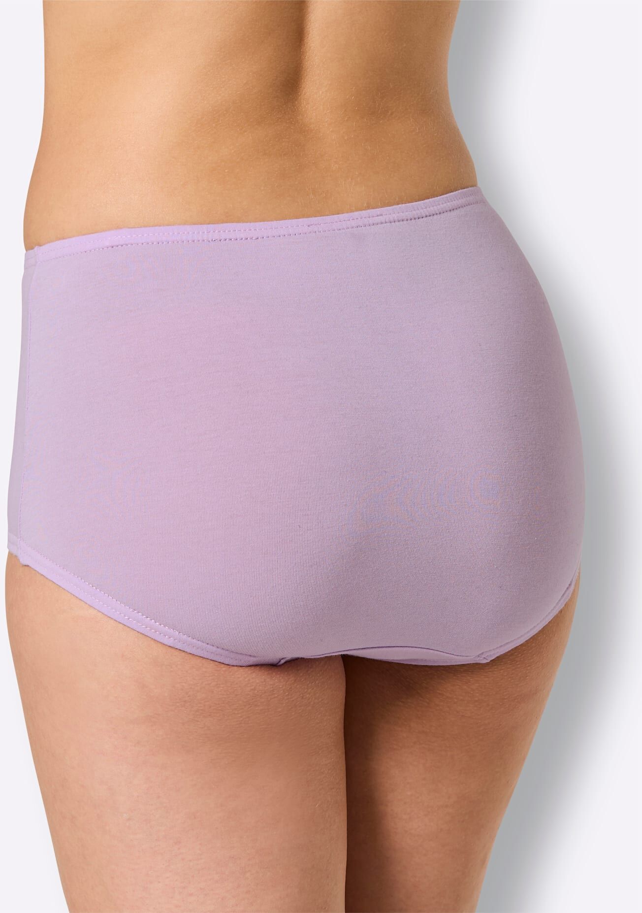 Taillenslip WÄSCHEPUR, Damen, Gr. 44, 6 Stk., rosa (2x rosé, 2x flieder, 2x eisblau), 95% Baumwolle, 5% Elasthan, Unterhosen Taillenslip 2x rosé, 2x flieder, 2x eisblau 44, 6 Stk.