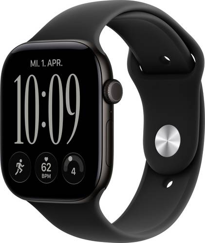 Apple Watch Series 12 GPS + Cellular 46mm Aluminiumgehäuse Sport Band Schwarz M/L
