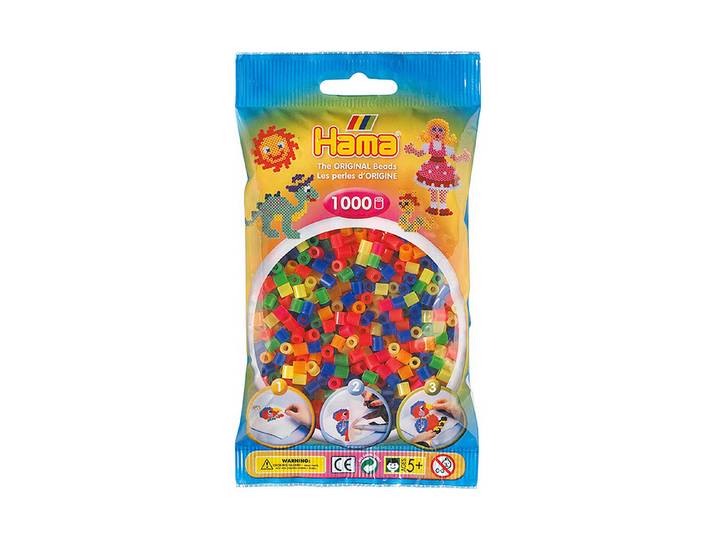 Hama Bügelperlen Midi Neon Mix 51 Stück