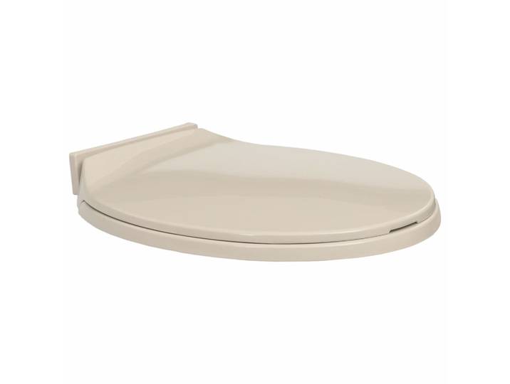 vidaXL Siège de toilette avec abaissement automatique Abricot Ovale