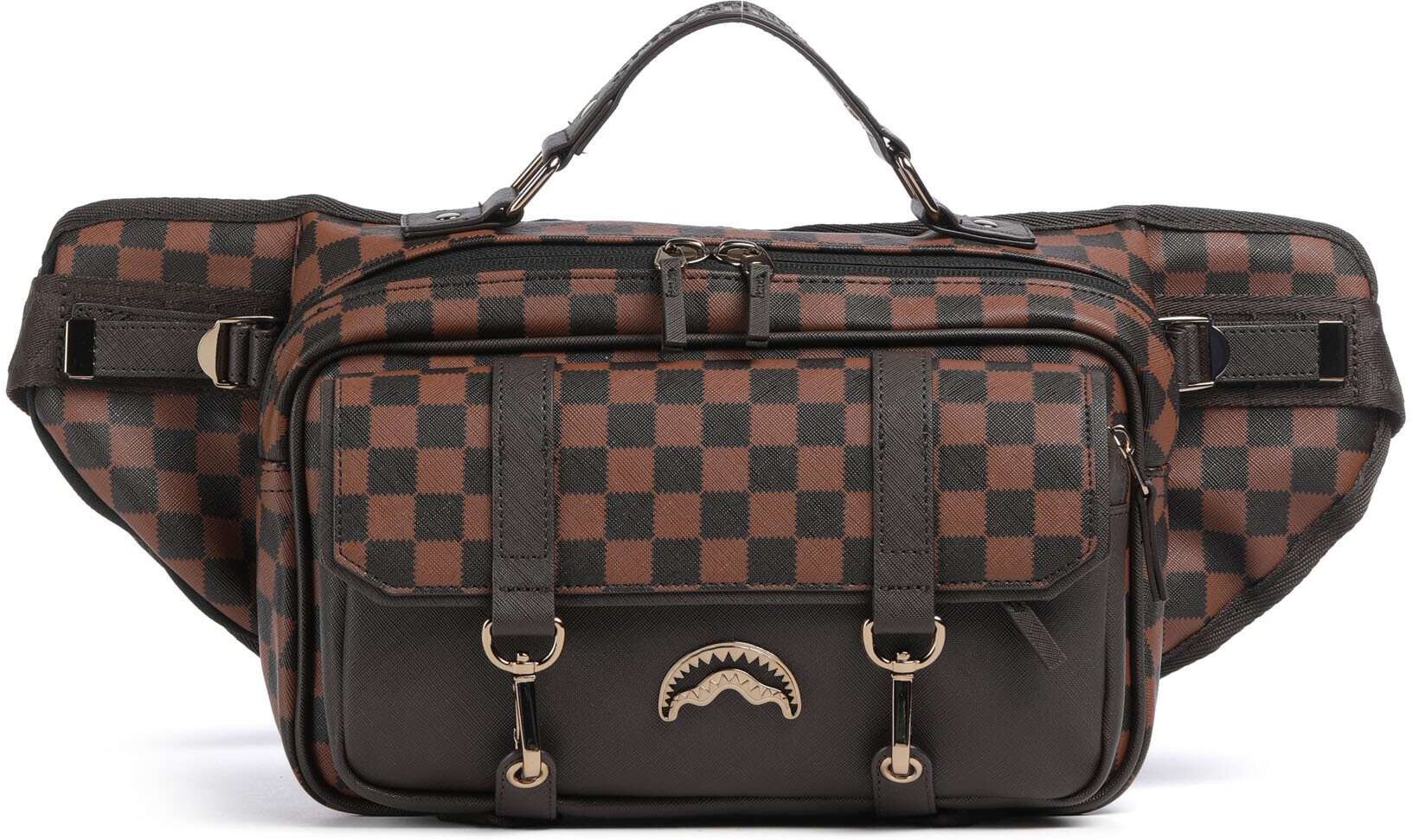 Sprayground Special Ops Pixel Embossed   Belt bag   brown