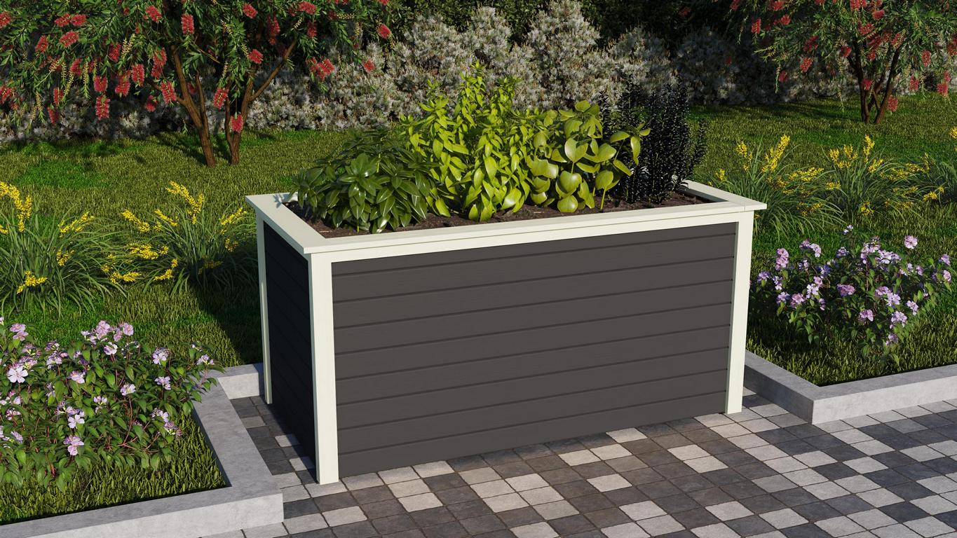 KARIBUHOLZT Hochbeet 2 terra 89x173x82 19mm 08428959