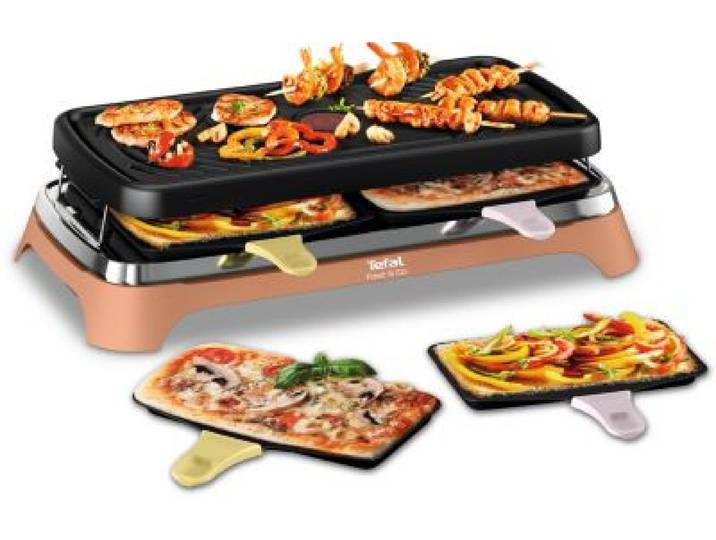 Tefal - Raclette 2 En 1 Plancha Food & Co X8 Re651jf0