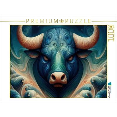 CALVENDO Puzzle Sternzeichen Stier der Elemente | 1000 Teile Lege-Größe 64x48cm Foto-Puzzle für glückliche Stunden