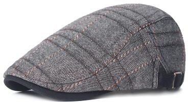LightInthebox Men's Flat Cap Tweed Cap Black khaki Cotton Simple 1920s Fashion Sports Outdoor Party / Evening Casual