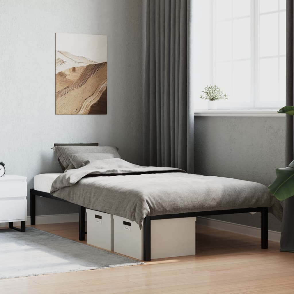 White Noise Akenside Bed Black 100 x 200cm