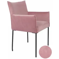 designline »Dion Velvet« Polsterstuhl mit Armlehne  – erhältlich in 4 Farben