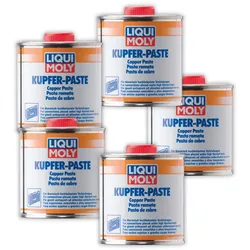 5x Bremsenpaste LIQUI MOLY 3081 Kupferpaste Kupfer-Paste Montage Bremse Fett 250g
