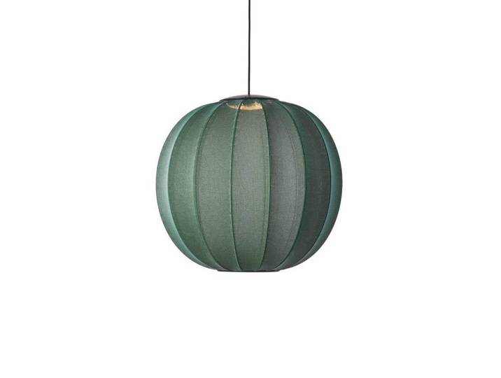 Suspension LED Knit-Wit 60 Round, verte, Ø60cm - Made By Hand - Chambre à coucher - Tissu / textile