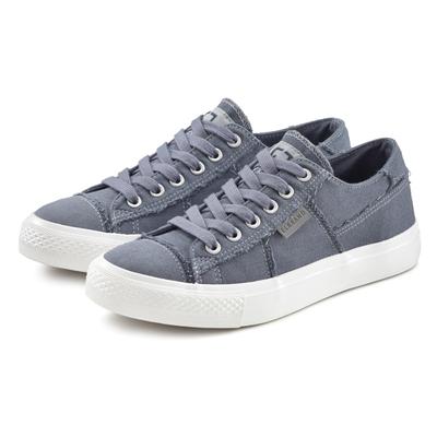 Sneaker ELBSAND "Schnürschuh, Stoffschuhe, Textilschuhe, Turnschuh, Freizeitschuh", Damen, Gr. 36, blau, Obermaterial: 100% Textilmaterial. Decksohle: 100% Textilmaterial. Futter: 100% Textilmaterial. Laufsohle: 100% Synthetik, unifarben, used,...