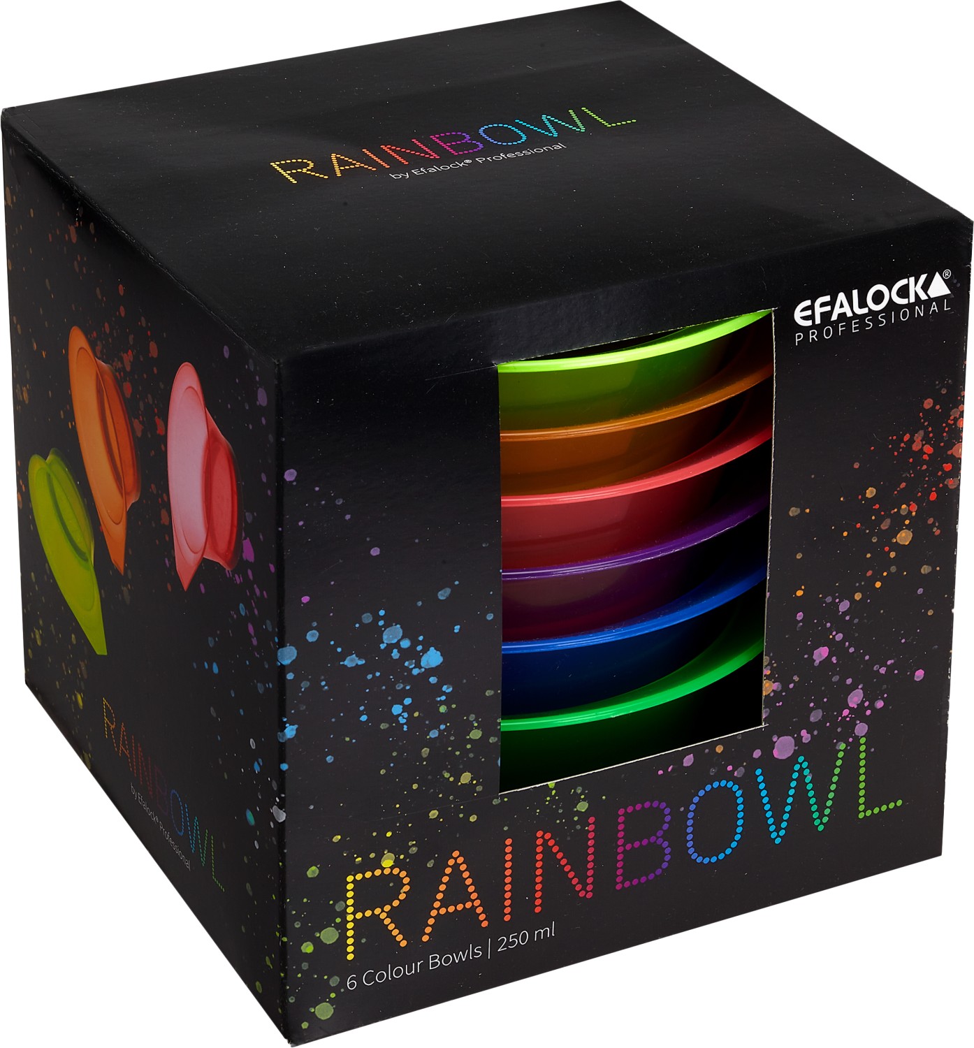 Efalock Färbeschale-Set Rainbowl transparent 14112401